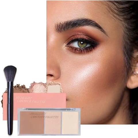 LYNTYAOU 3-in-1 Face Palette with Brush Cover
