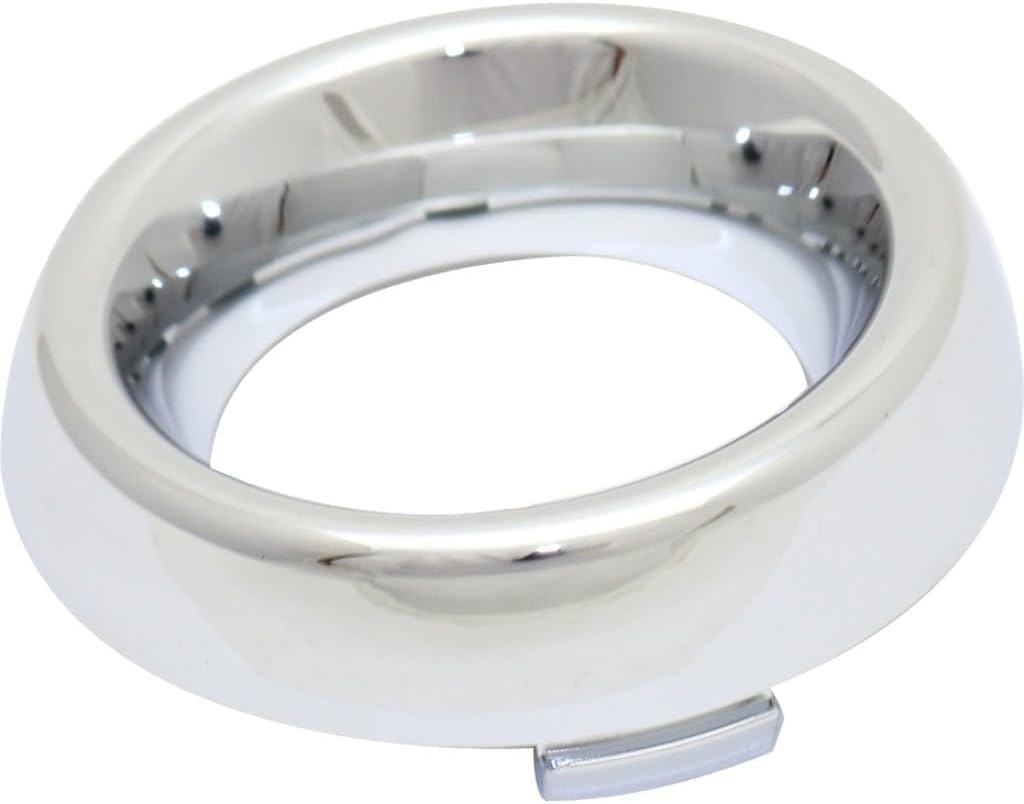 DAT AUTO PARTS Front Left Driver or Right Passenger Single Fog Light Trim Ring Round Bezel Replacement For 2014-2020 Dodge Durango Except 2018-2020 SRT/RT Chrome Smooth Plastic CH1038161 5113680AA