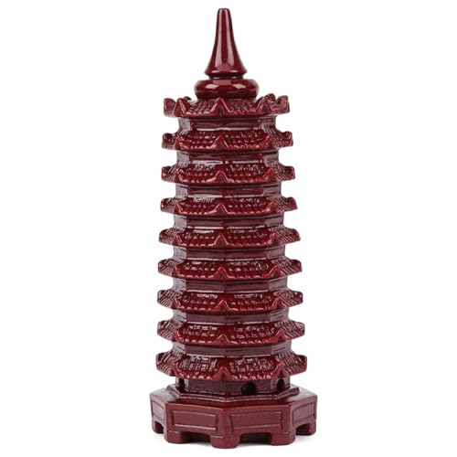 Estatua decorativa pagoda feng shui 9 niveles miniatura 1