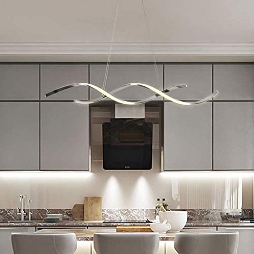 Suspension pour table à manger LED dimmable et réglable en hauteur en métal
