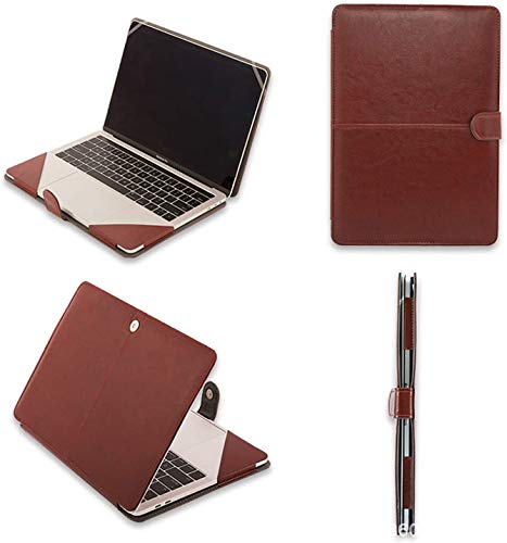 Image of SwooK PU Leather Book Folio Case Cover for Old MacBook Air 13-13.3 inch [2010-2017 Release] A1369 A1466 MacBook Air Sleeve case Cover