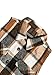 Plaid Vest for Women Button Down Long Shirts Casual Lightweight Sleeveless Shacket Jackets Fall Trendy Outfits Brown