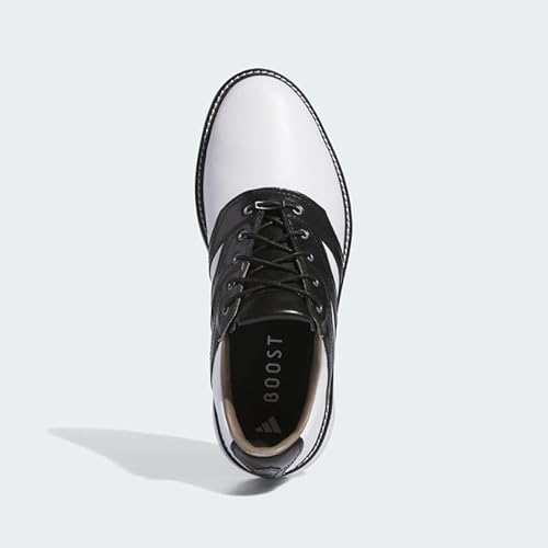 adidas Men's MC Z-Traxion Spikeless Golf Shoes, Footwear White/Core Black/Iron Metallic, 12.5