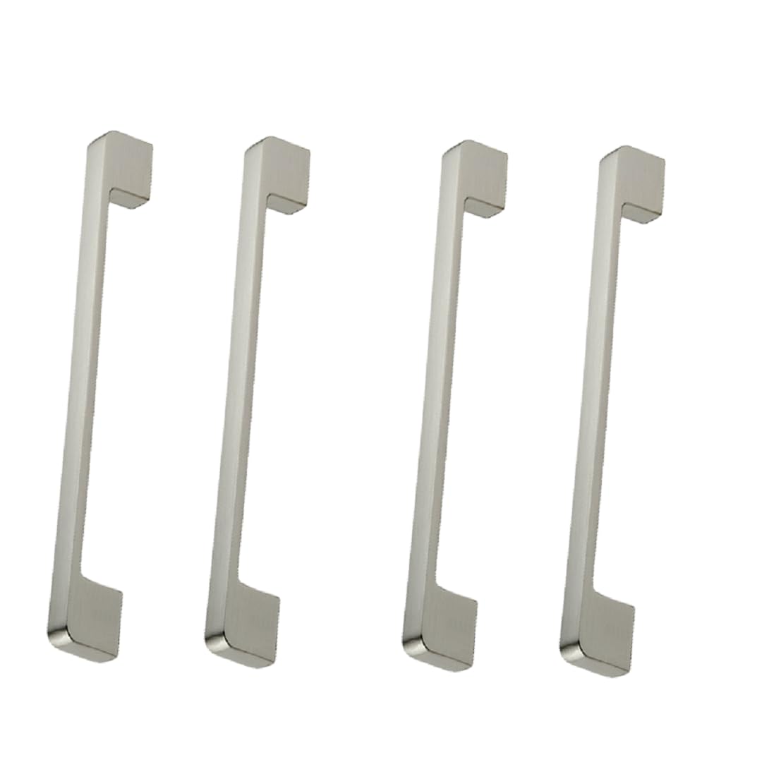 NLQCSXWEP Zinc Alloy Cabinet Bow Handle, Zinc Alloy Furniture Handles Pack of 4 Multiple Finishes 96-320mm(160mm Brushed)