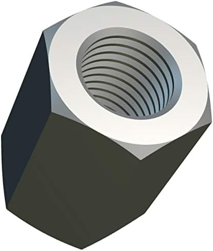 M20 Hexagon Coupling Nuts (60mm 30mm) Long Rod Nut Female Thread Alloy Steel Zinc Plated for Communication Equipment DIN 6334(Pack of 1) Right Hand Height 60mm