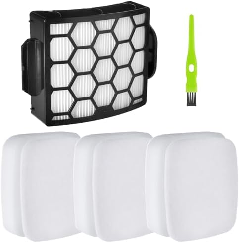 Filtri Di Ricambio Per Aspirapolvere Shark UV850 UV900 Performance Lift-Away DuoClean – Confezione Da 1 Filtro HEPA + 2 Filtri In Schiuma E Feltro + Spazzola. Confronta Con XHF320 E XFFK602UKT.