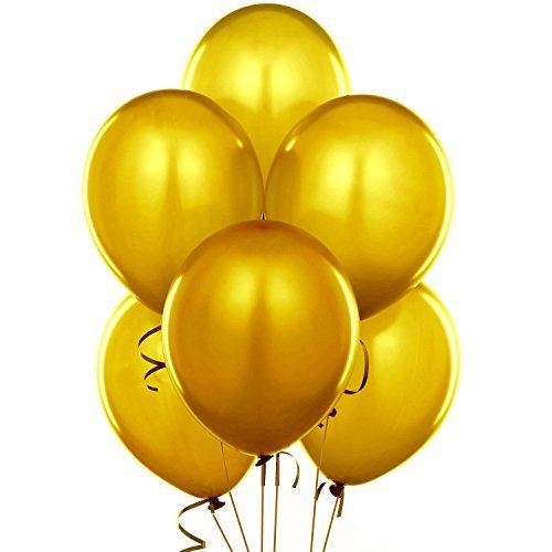 Tuftex 24 Inch Gold Latex Balloons (Premium Helium Quality) Pkg of 10