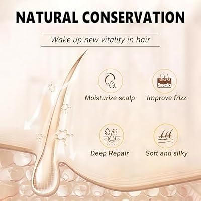 Hair Mask, Silk Shine Keratin Hair Mask, Revitalizes Hot Dyeing Damaged HairMask for Hot Dyed & DamagedHair, Crema Para El Pelo Maltratado Y Seco (1)