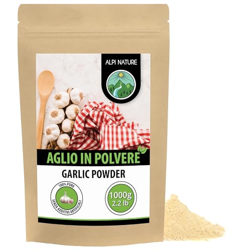 Alpi Nature Aglio in Polvere 1kg, Condimento Aglio Macinato in