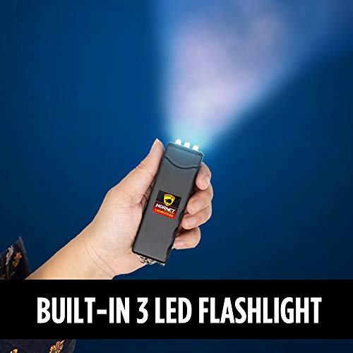 Guard Dog Security Hornet World's Smallest Stun Gun Keychain With Mini Led Flashlight – Mini Stun Gun – Personal Defense Equipment – Rechargeable Stun Gun – With Carry Case (Teal) (Black) #TOP5