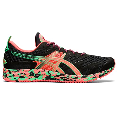 ASICS Men's Gel-Noosa Tri 12 Running Shoes, 8M, Black/Flash Coral