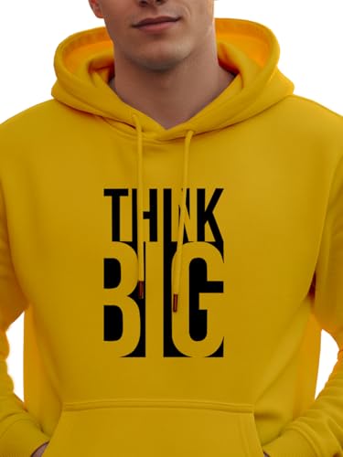 Image of XENOVAURBAN Hoodie for Men /Women | Unisex fit Cotton Fleece Hooded Sweatshirt - THINKB1