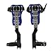 BANLICALI Tree Climbing Spikes, Metal Climbing Spikes with Cattle Hide Leggings Straps and Extra Straps, Blue Climbing Trees Gear Tree Climbing Spikes & Harness Kit for Tree Work Climbing Adjustable