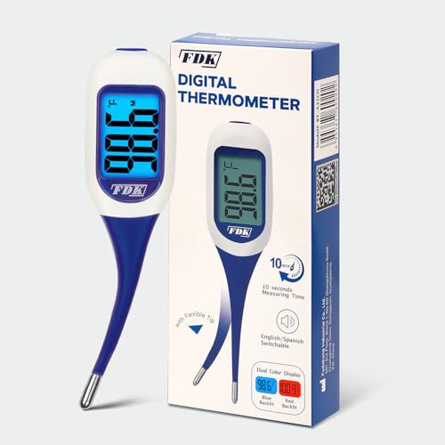 Digital Thermometer for Fever – Fast & Accurate Readings, Large L...