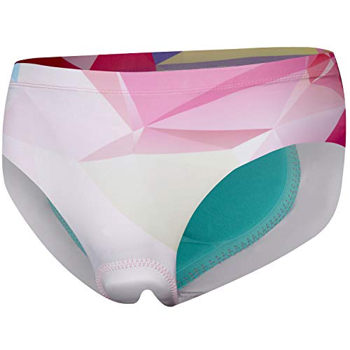 NOOYME Women Bike Underwear Gel 3D Padded Printed Design Bicycle Briefs Cycling Underwear Shorts