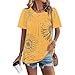 Women Casual Loose Fit Lightweight Blouse 0 Neck Print Shirts Tops 2026 Fashion Short Sleeve Pullover T Shirts