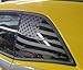 Elevated Auto Styling - Distressed American Flag Window Decal Fits Dodge Challenger 2008-2024
