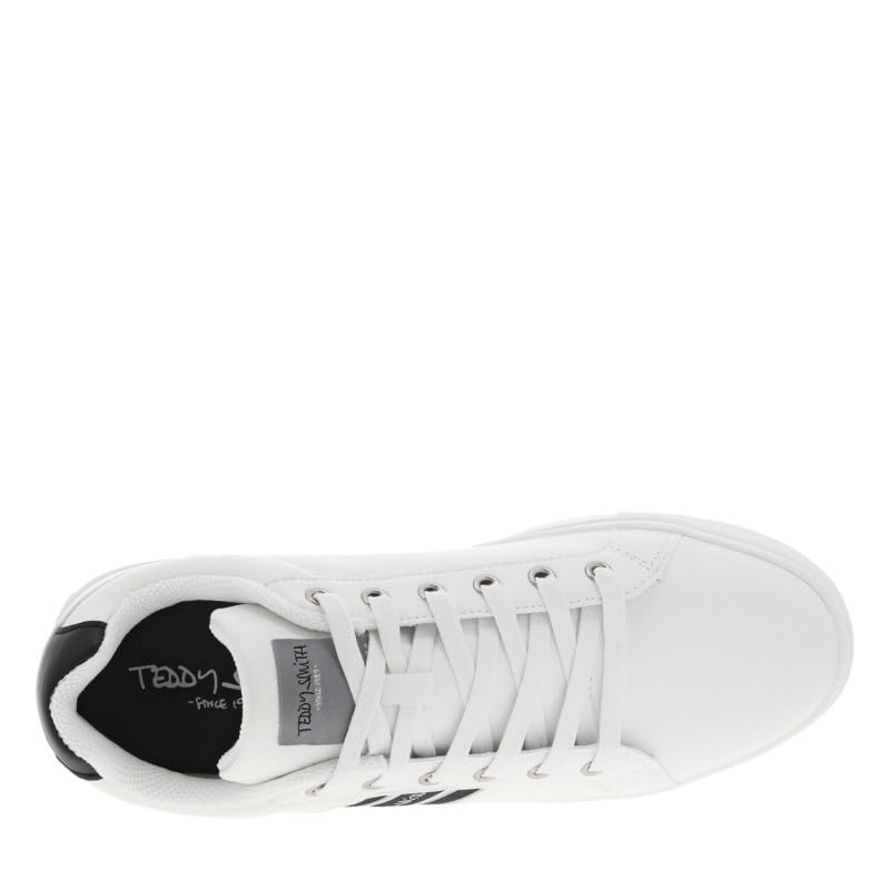 Baskets basses tennis blanches Teddy Smith avec liserés - 2