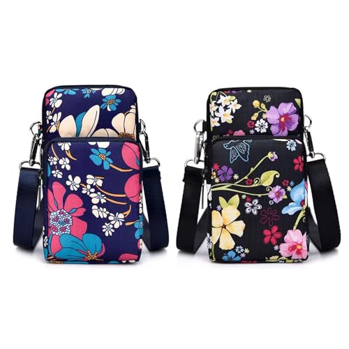Le mini borse crossbody del cellulare hanno colori ricchi, il cinturino ha 360 gradi girevoli sulle fibbie, abbastanza lunghe per utilizzare un comodo corpo a croce e la borsa pende fino alla linea della cintura, non larga o sottile e regolabile.