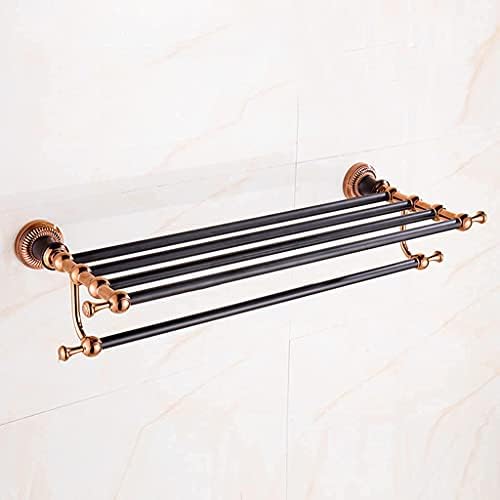 Universal Towel Rack, Bathroom Black Rack Tower Hanger Metal Storage Rack Bathroomtifunctional Towel Rack Bathroom Decoration Hardware 62Cm/Gold