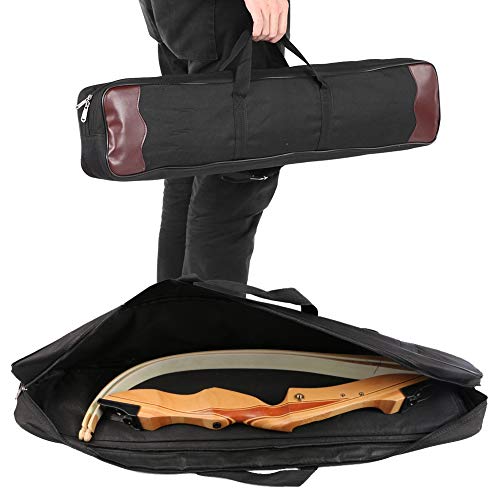 Risegun Recurve Bogenkoffer mit verstellbarem Schultergurt - Gepolsterte Langbogen-Aufbewahrungstasche für traditionelle & Jagdbögen | Wasserabweisendes Design für Bogenschießen, Schießübungen