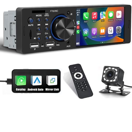 Autoradio 1 DIN intelligent pour trajets quotidiens connectés en musique