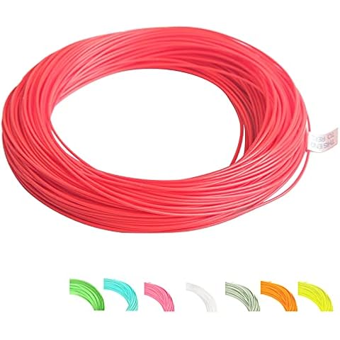 Maimumcatch Bestpreis Fliegenfischen Schnur, Schwimmende Fliegenschnur und Fliegenschnur Combo mit Backing Vorfach und Tippet (1F/2F/3F/4F/5F/6F/7F/8F/9F/10F) (Feuerrot, WF4F) Cover