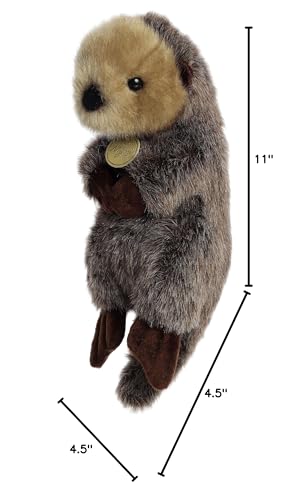 Aurora(r) Adorable Miyoni(r) Tots Baby Sea Otter Stuffed Animal - Lifelike Detail - Cherished Companionship - Brown 9.5 Inches - Image 6