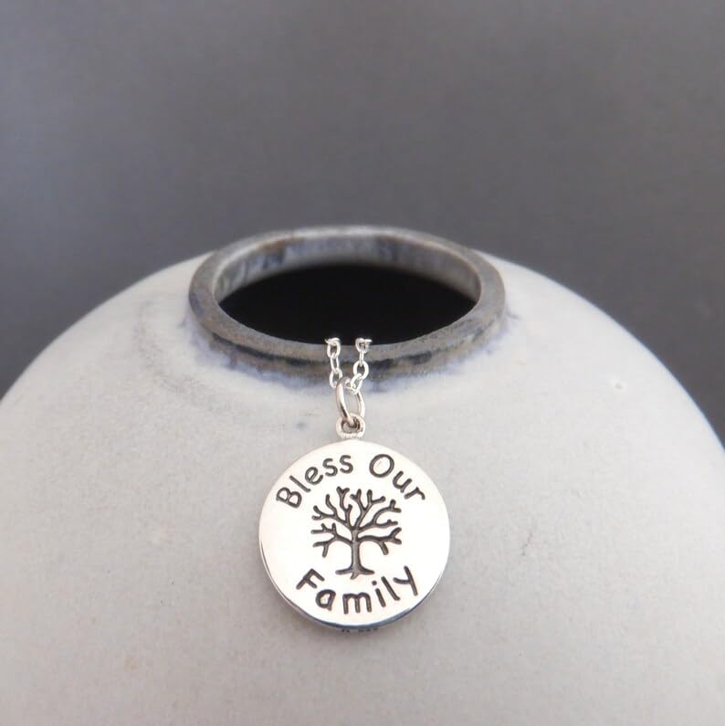 Collar de árbol de la vida en plata de ley 925 con cadena de 45 cm 2