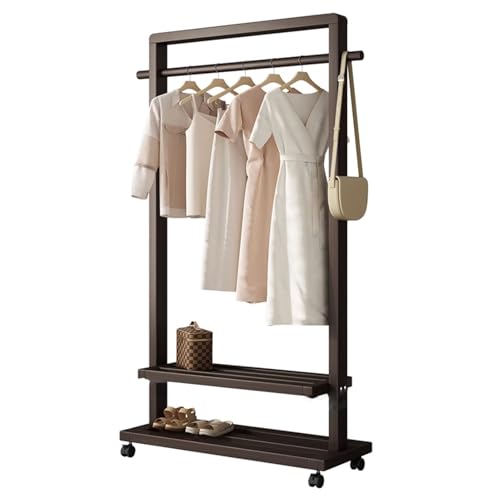 Cintre élégant pour robes portant à vêtements roulant pour salon et chambre