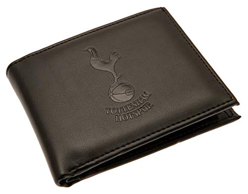 Tottenham Hotspur Football Club - Cartera de Piel Oficial con protección RFID, Insignia del Escudo del Equipo