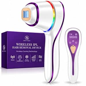 Cordless IPL Hair Removal Device with Ice Cooling, 24J