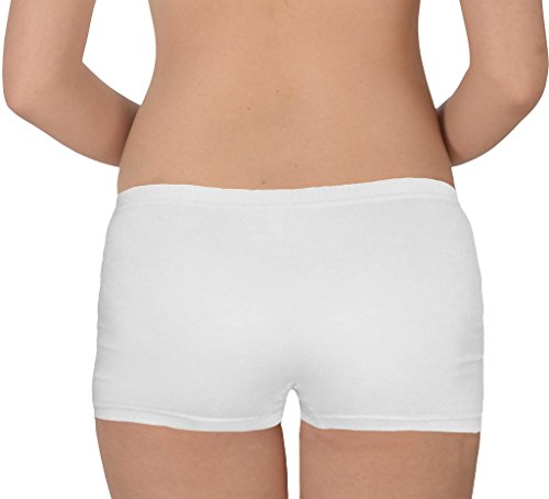 Image of Selfcare Women Soft Cotton Sinker Mid Waist Boyshorts Panties with Concealed Elastic Panel Pack of 3