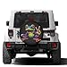 Delerain Spare Tire Cover Colorful Peace Frog Wheel Covers Waterproof Dust-Proof UV Sun Universal Fit for Trailer RV SUV Truck and Many Vehicle (17 Inch for Diameter 31