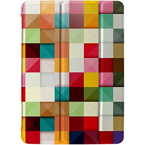 Image of DuraSafe Cases iPad 7th 8th 9th Gen 2019 /2020 / 2021-10.2 Inch [ iPad 9 8 7 ] MW762HN /A MW742HN /A MYLC2HN /A MYL92HN /A MYLA2HN /A MK2K3HN /A MK2L3HN /A Printed PC Cover - Color Grid