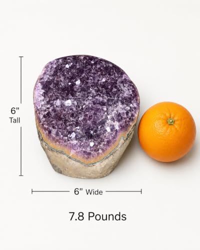 Image of Extreme Rocks & Fossils Superior Best Amethyst Cluster (Deep Purple Amethyst, Unique Specimens 7 to 8 lbs)