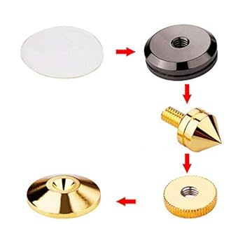 オーディオ　ステンレス インシュレーター 6個 Amazon | オーディオテクニカ AT6902ST スパイクベース