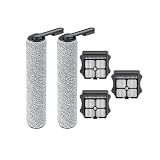 Roller Brush and Filter Wet Dry Washer Replacement Accessories, Compatible with Tineco(2sets)