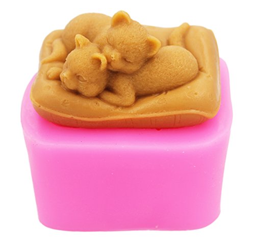 Longzang Cat Mould S298 Craft Art Silicone Soap Mold Craft Molds Diy Handmade Soap Molds #TOP1