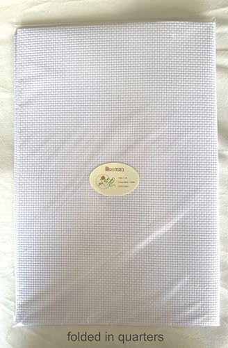 Image of Aida Cloth 9 Count Cross Stitch Fabric,19x28inch (9CT,White)