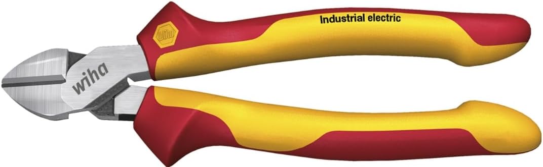 Wiha 43341 Industrial Electric with DynamicJoint Side Cutters Red/Yellow 180 mm