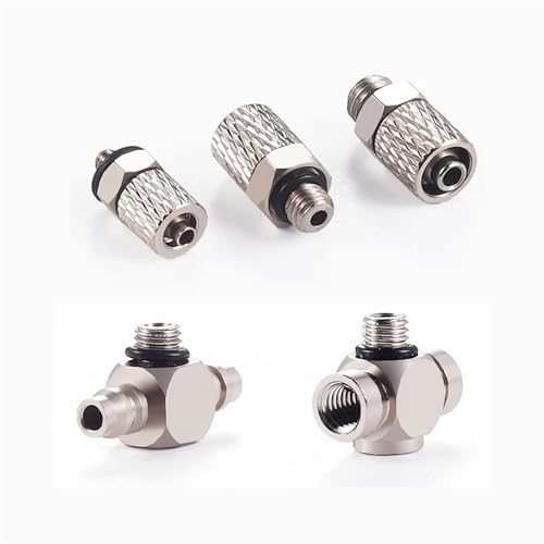 Pneumatic Joints Quick-Screw Joints Barb Joints M-3/4/5/6AU/AUL-3/4/6 Hand-Tightening 30Pcs(M-6AU-4 30PCS)