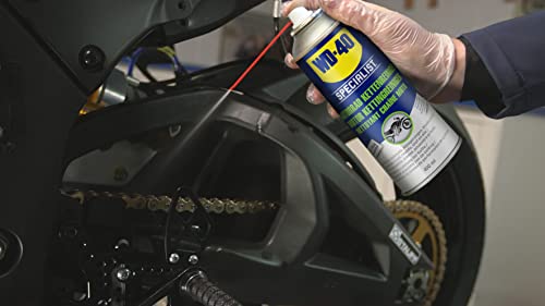 WD-40 Specialist Motorbike Motorradpflegeset | 3×400ml: Kettenreiniger, Kettenspray & Wachspolitur | Reinigt, schmiert & schützt | Für Kette, Lack & Metall | Korrosionsschutz | Glanzfinish