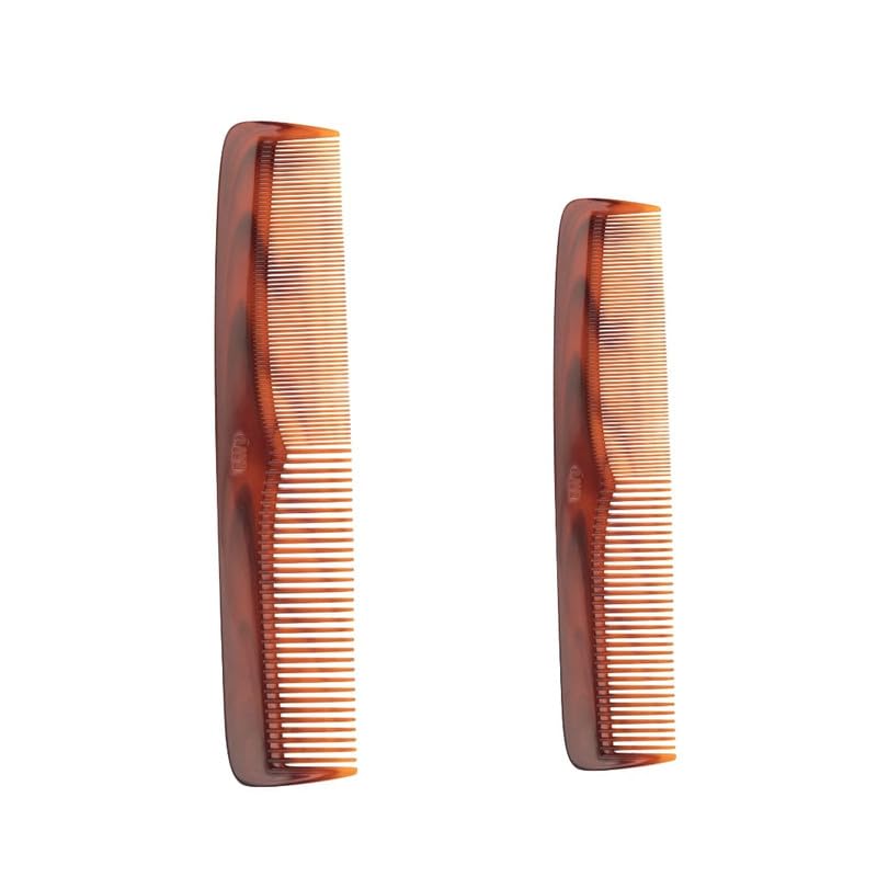 LILY Hair Combs for Women | Dressing Comb | Classic Hair Comb Set of 2 | Handmade Comb Set | Fine Teeth Comb for Styling | Comb Set for Men and Women | Non Static Hair Comb | Grooming Comb Set of 2
