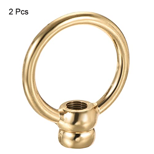 Tuerca de ojo M10 bucle hembra forma anillo oro oscuro para lámpara 3