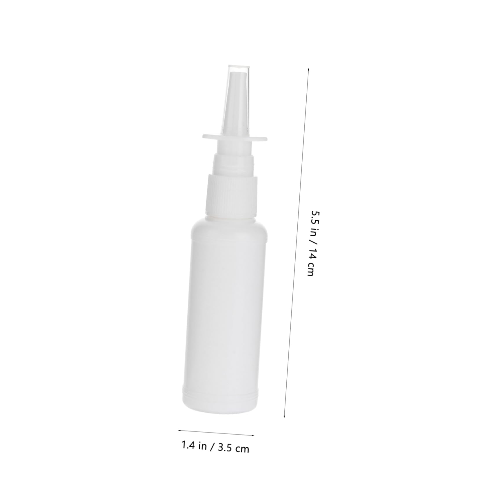 Housoutil Flacone Spray Ricaricabile Pe Bianco 50ml, Mini e Compatto | 200 Pezzi, Tappo Protettivo Trasparente, Back To School Party, Uso Viaggio e Outdoor