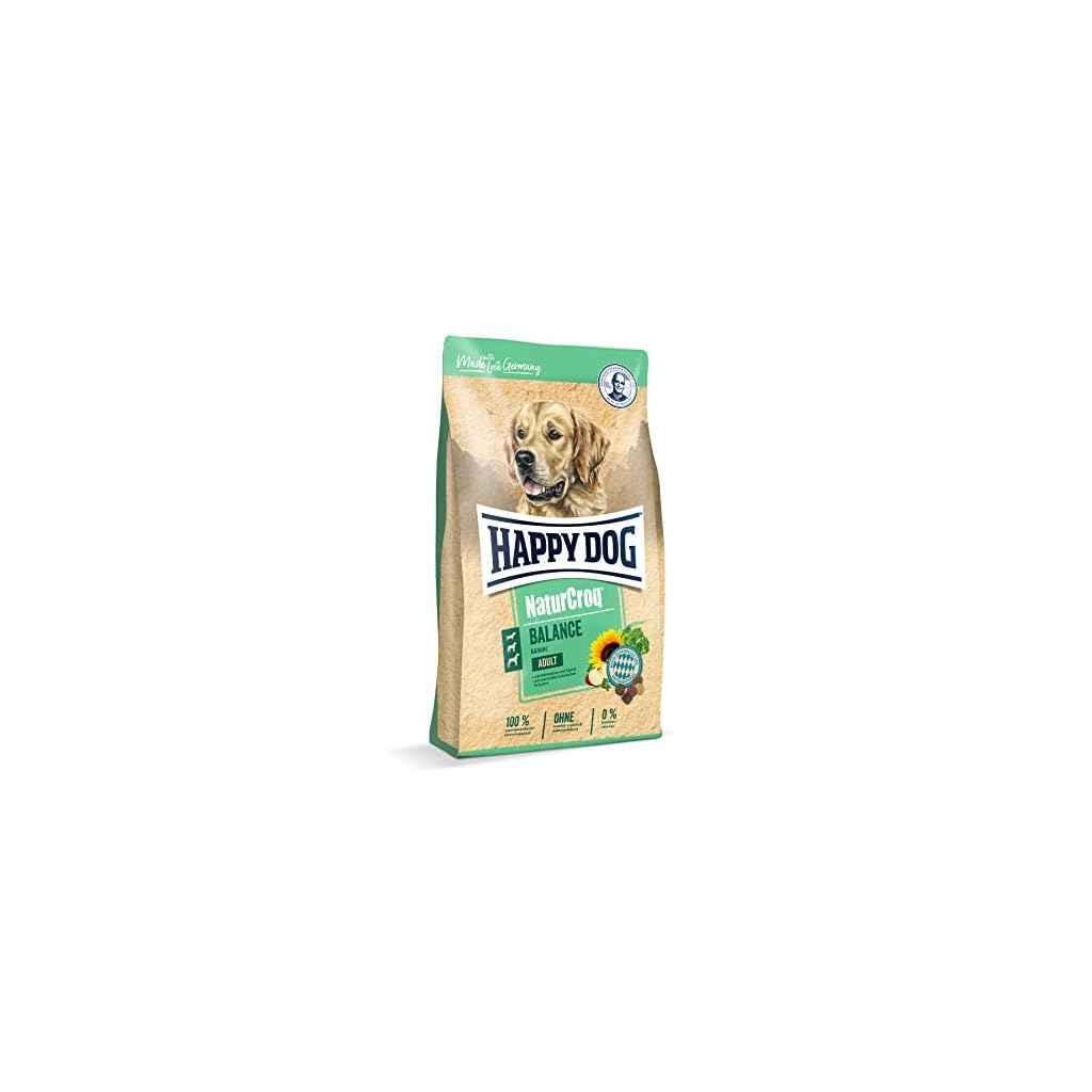 Happy Dog NaturCroq Balance – 60523 – Nourriture sèche avec des Herbes locales pour Chiens Adultes – Contenu : 1 kg