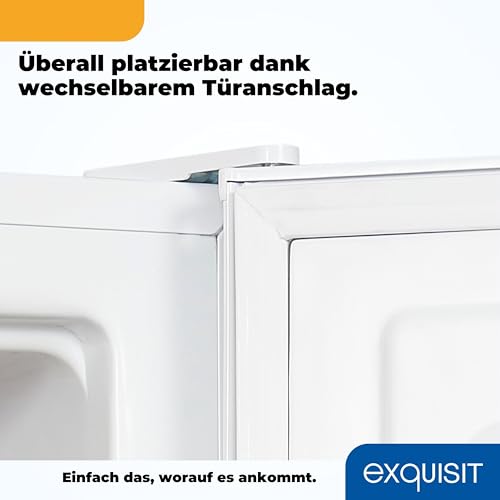 Exquisit Mini Gefrierschrank GB60-150E weiss | 42 l Nutzinhalt | Schwarz | Klein und kompakt | Türanschlag wechselbar | Gefrieren
