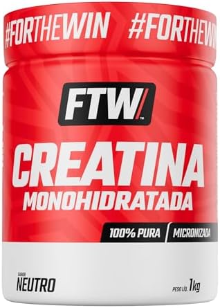 Creatina Pura 1KG Monohidratada FTW Pote - Sem Sabor - Suplemento Alimentar