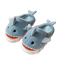 Yoroka Cartoon slippers Cute Animal Shape Slippers,Thick Sole Soft Winter Indoor Slippers for Women Shark-LBL-7
